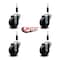 Service Caster 3.5'' Hard Rubber Wheel Swivel 7/8'' Expanding Stem Caster, 4PK SCC-EX20S3514-HRS-78-4 - alternate 3